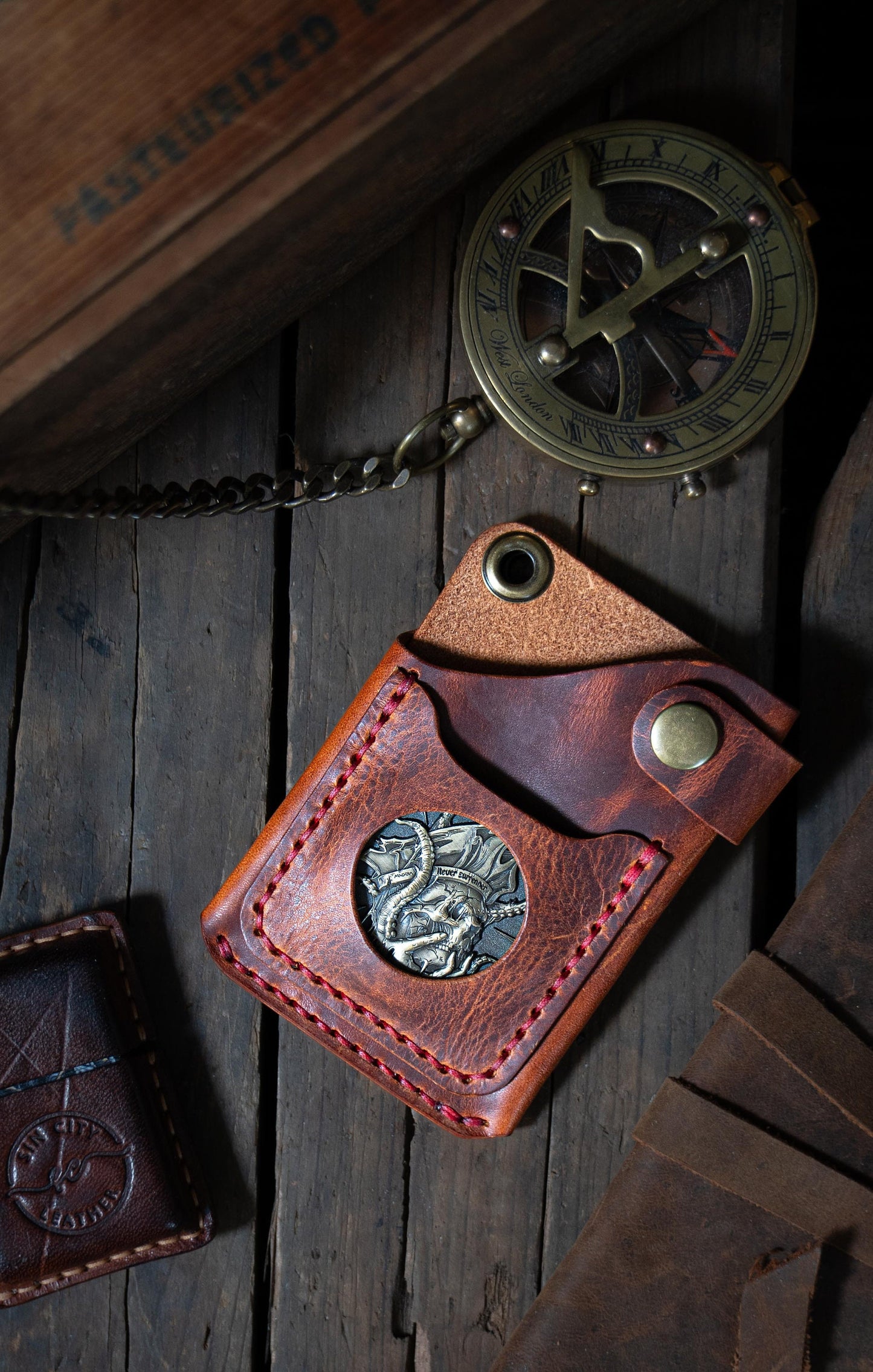 The Ares – Slim Leather Coin Wallet