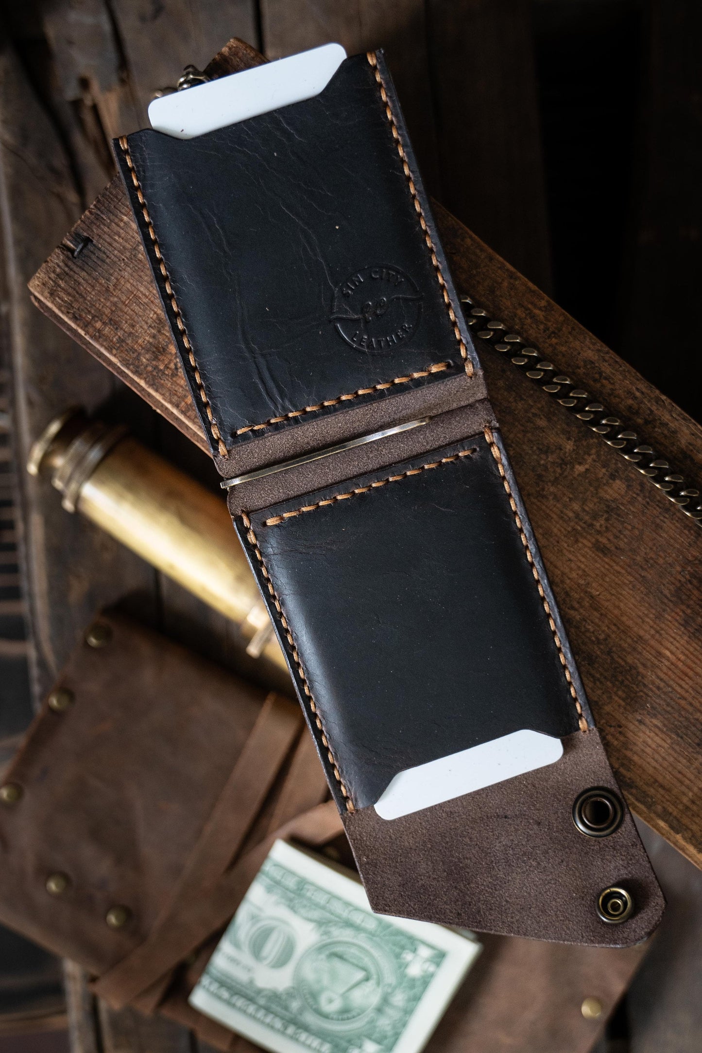 The Atticus – Money Clip Wallet (Coin Holder Edition)