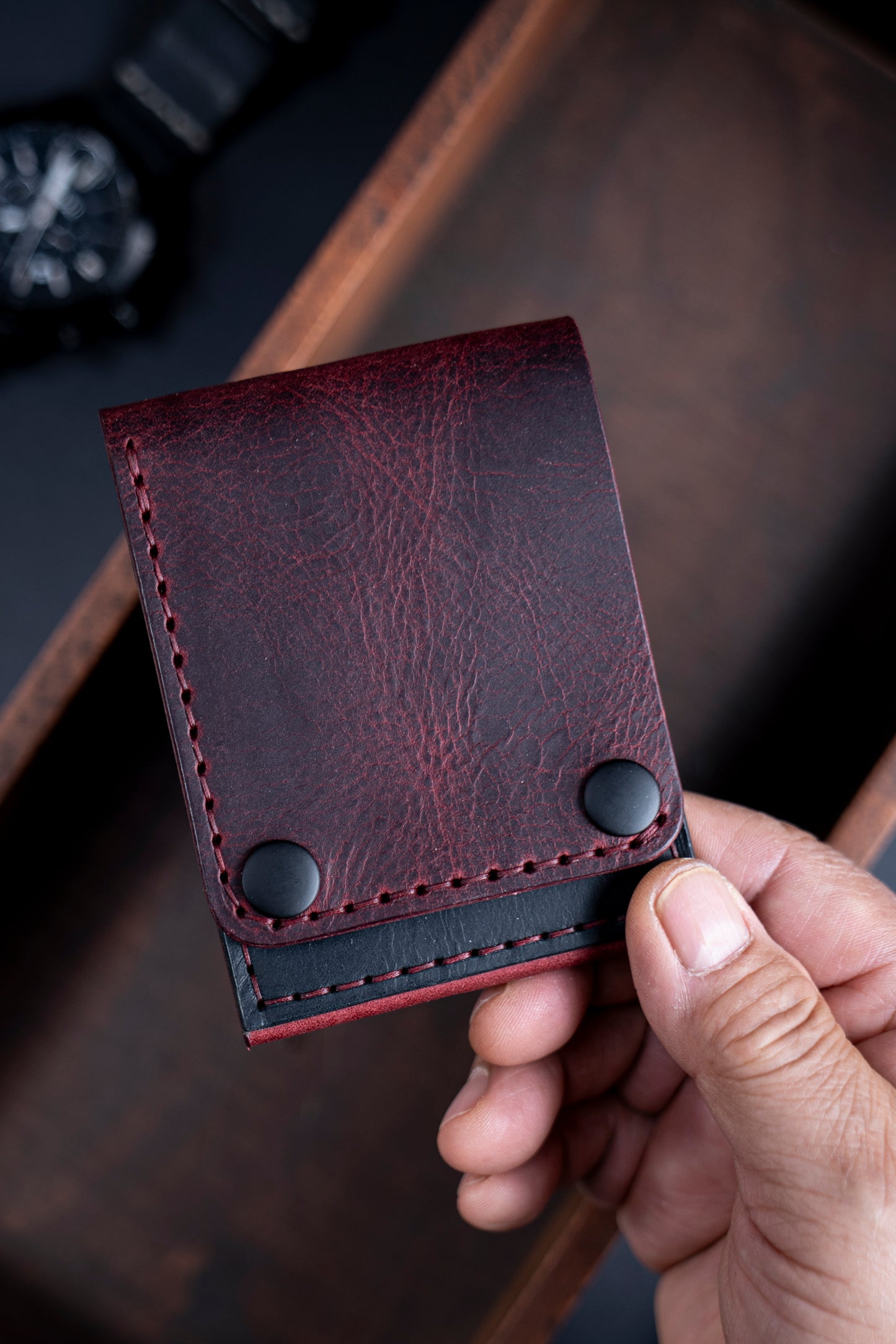 The Titan – Full-Grain Bifold Leather Wallet