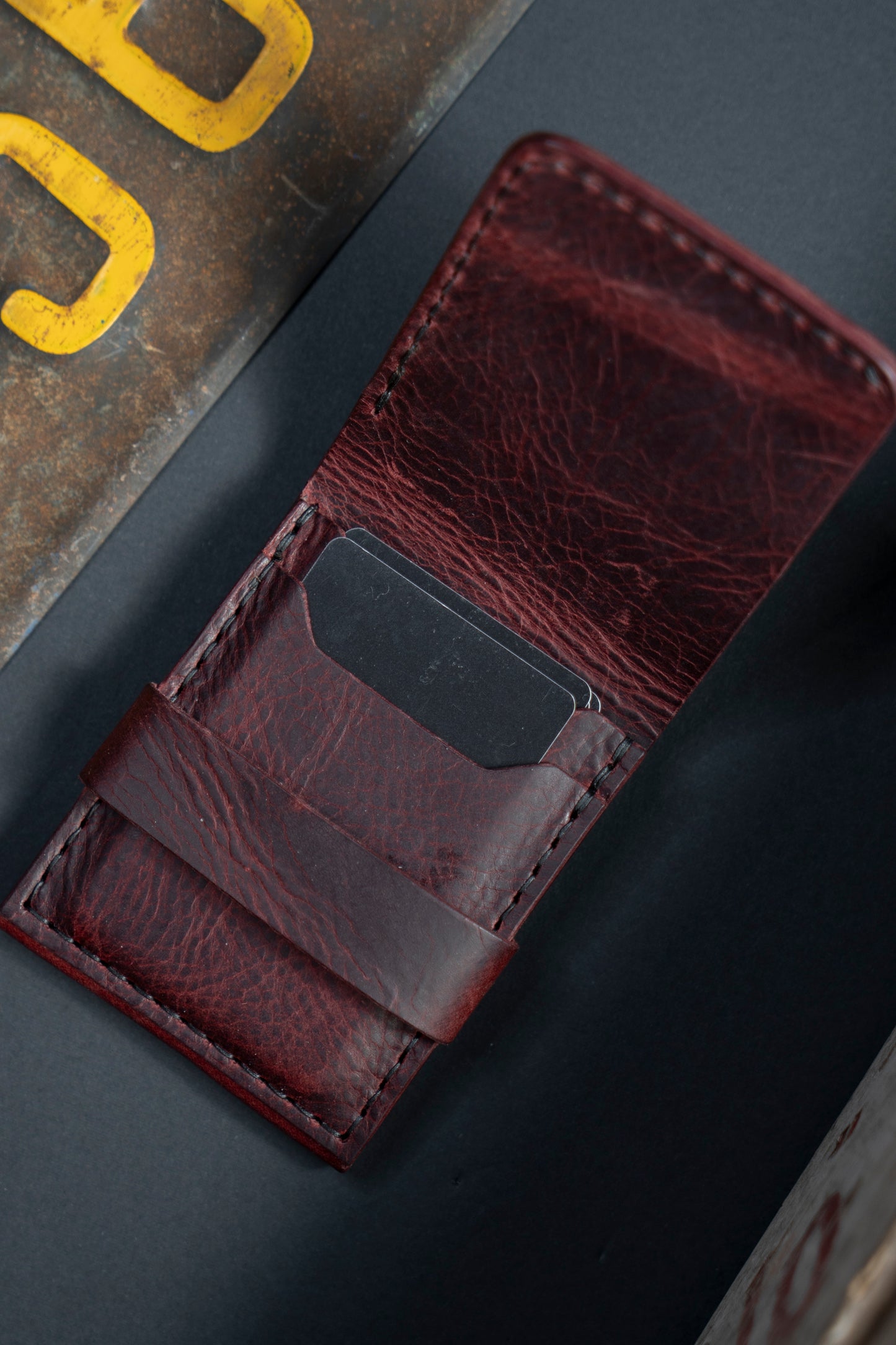 The Titan   Handmade Leather Bifold Wallet