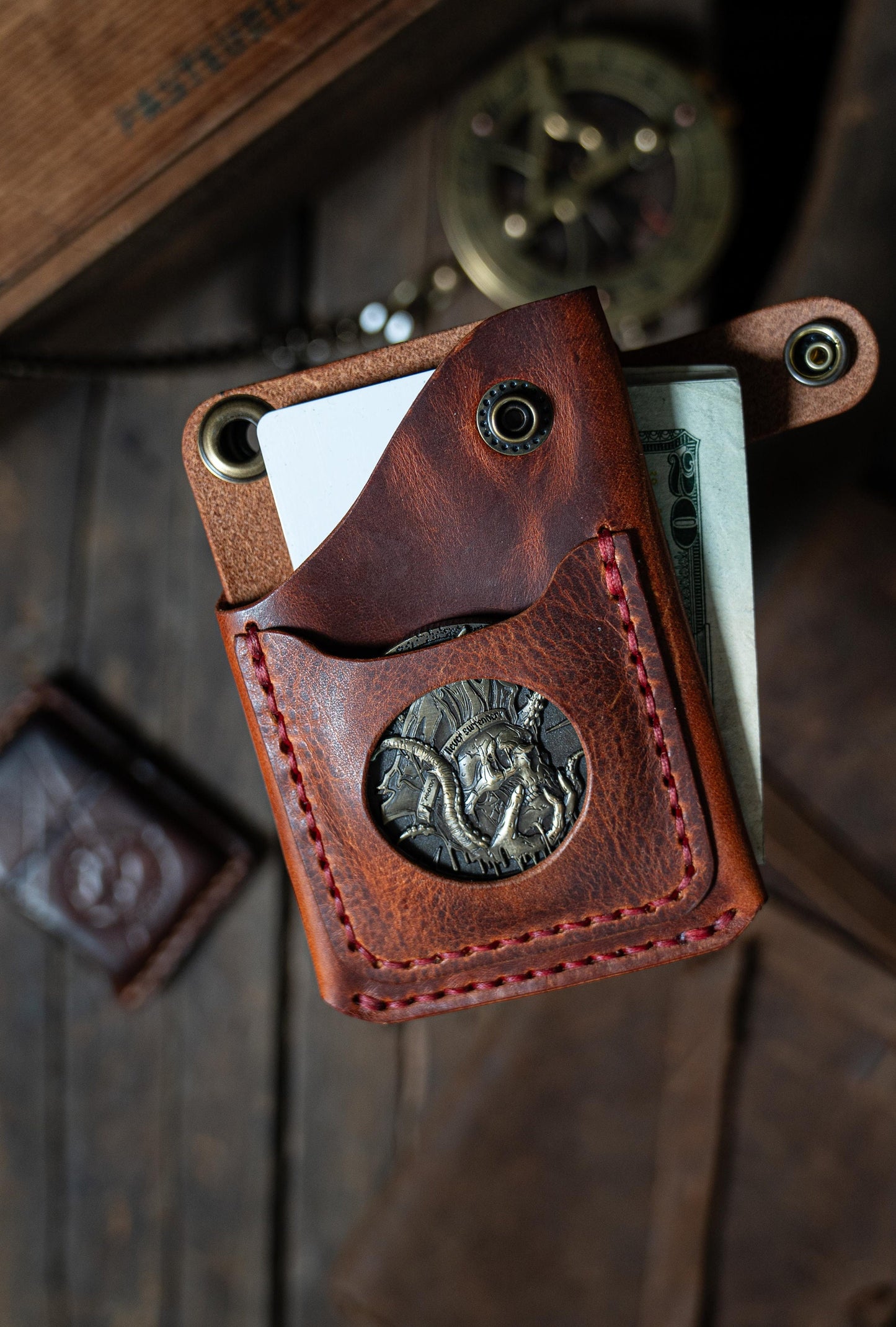 The Ares – Slim Leather Coin Wallet